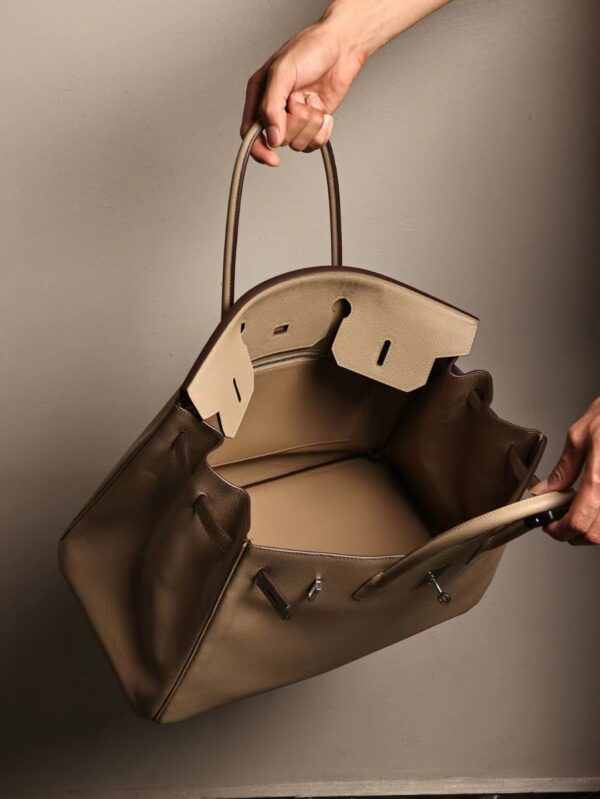 GPC Mode Hermes Birkin 40CM S2 Gris Trench Epsom Leather Silver Hardware