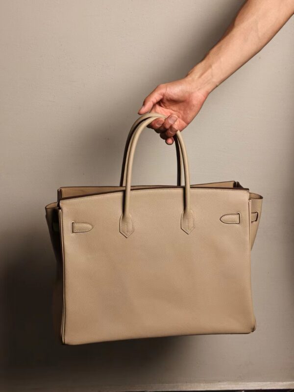 GPC Mode Hermes Birkin 40CM S2 Gris Trench Epsom Leather Silver Hardware