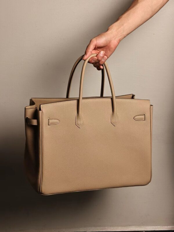 GPC Mode Hermes Birkin 40CM S2 Gris Trench Togo Leather Silver Hardware