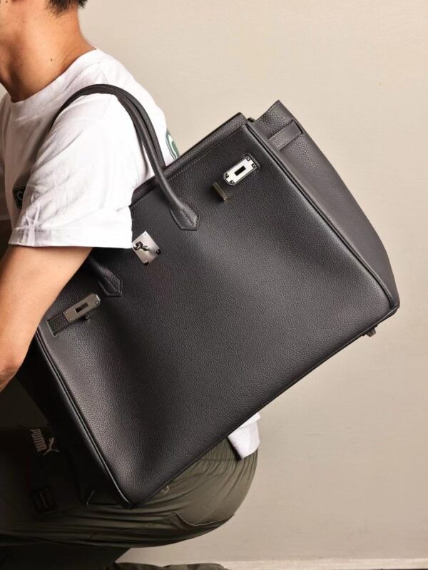 GPC Mode Hermes Birkin 40CM Togo Leather CK85 Ardoise Silver Hardware