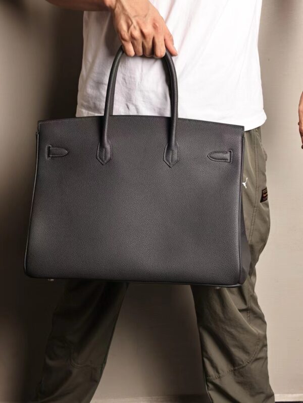 GPC Mode Hermes Birkin 40CM Togo Leather CK85 Ardoise Silver Hardware