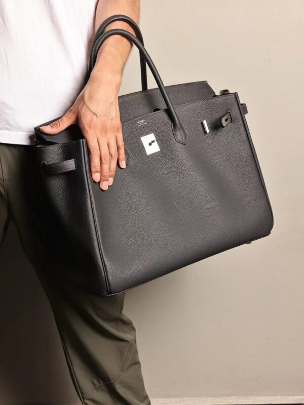 GPC Mode Hermes Birkin 40CM Togo Leather CK85 Ardoise Silver Hardware