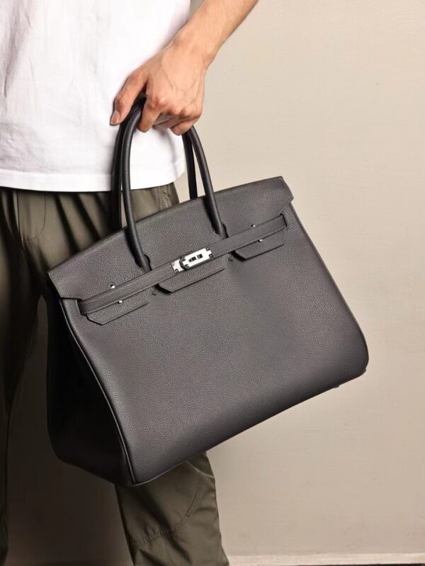 GPC Mode Hermes Birkin 40CM Togo Leather CK85 Ardoise Silver Hardware