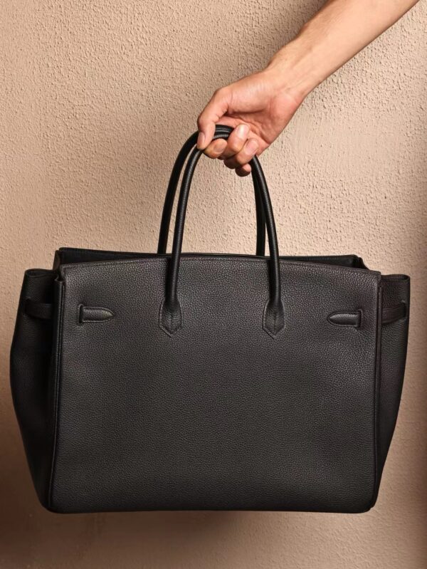 GPC Mode Hermes Birkin 40CM Togo Leather CK89 Noir Silver Hardware