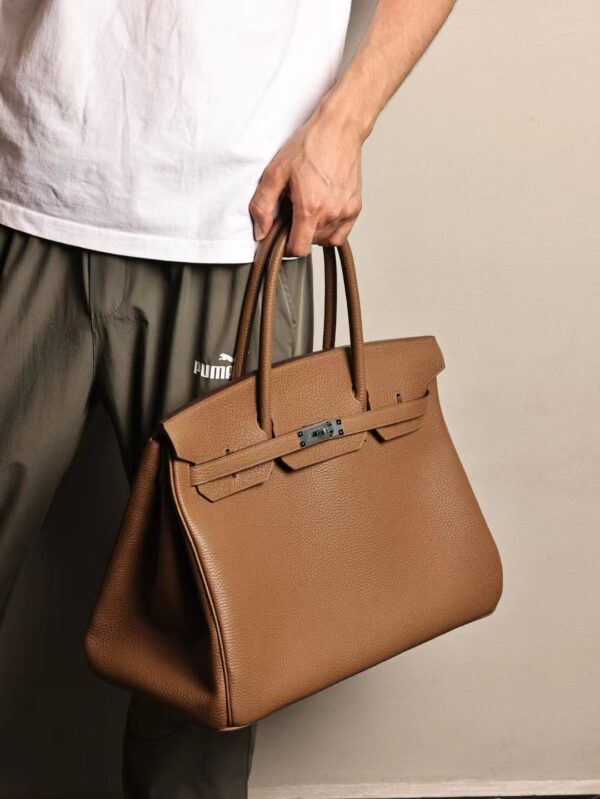 GPC Mode Hermes Birkin 40CM Togo Leather D0 Beige De Weimer Silver Hardware
