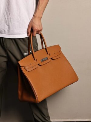 GPC Mode Hermes Birkin 40CM CK37 Gold Epsom Leather Silver Hardware
