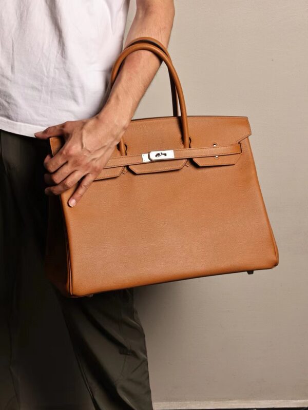 GPC Mode Hermes Birkin 40CM CK37 Gold Epsom Leather Silver Hardware