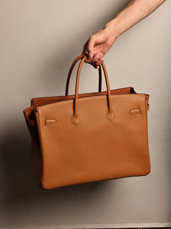 GPC Mode Hermes Birkin 40CM CK37 Gold Epsom Leather Silver Hardware