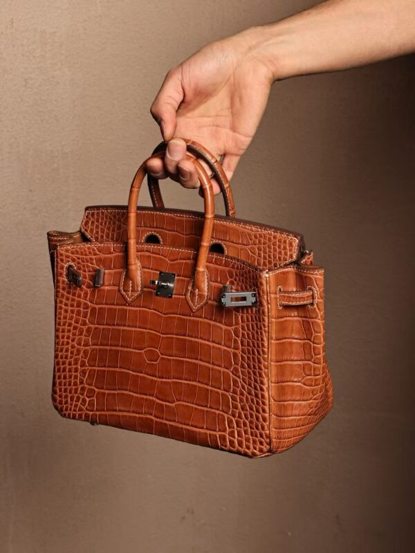 GPC Mode Birkin 25CM Matte Alligator Crocodile CK34 Fauve PHW