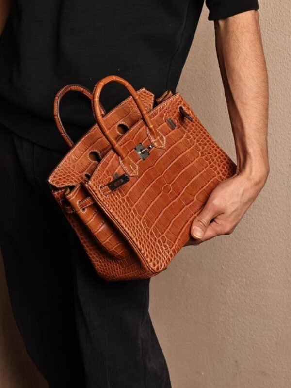 GPC Mode Birkin 25CM Matte Alligator Crocodile CK34 Fauve PHW