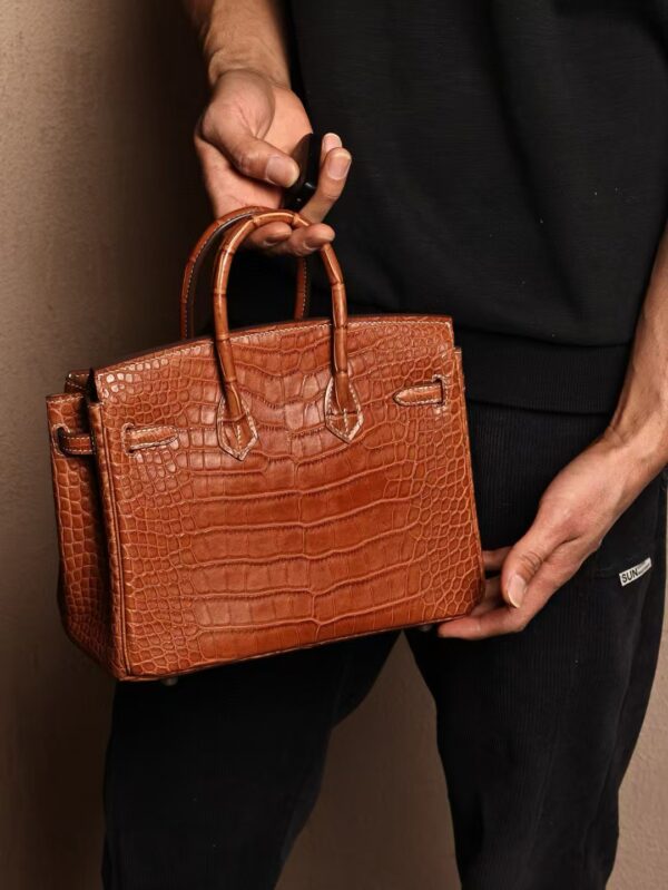 GPC Mode Birkin 25CM Matte Alligator Crocodile CK34 Fauve PHW