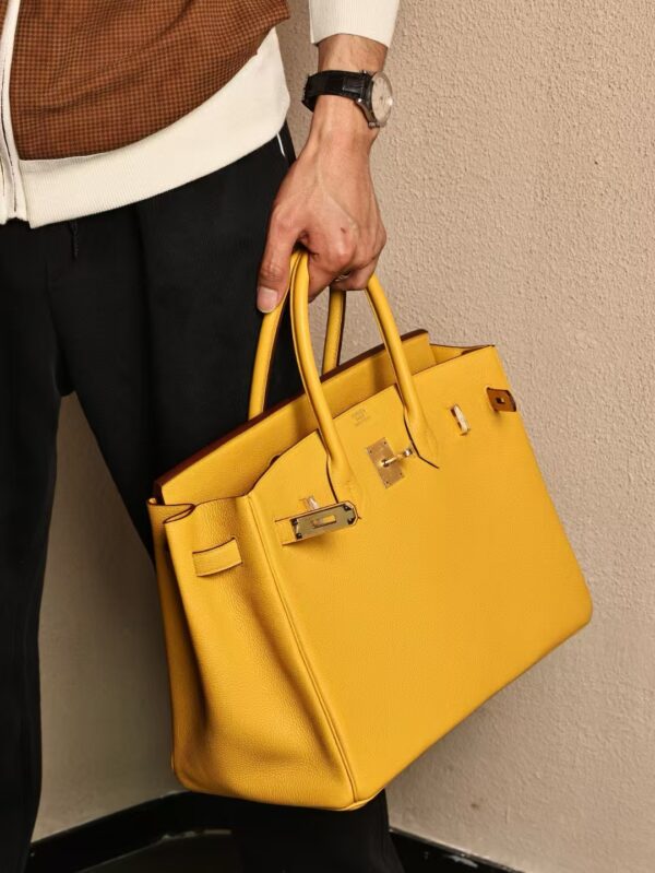 GPC Mode Birkin 35CM Bag 9D Amber Togo Leather GHW