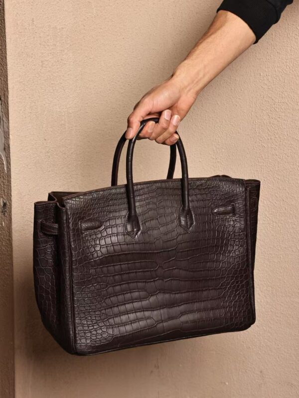 GPC Mode Birkin 35CM Matte Porosus Crocodile CC46 Ebene GHW