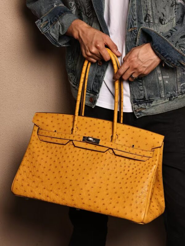GPC Mode Birkin 45CM KK Ostrich Leather 9D Amber PHW