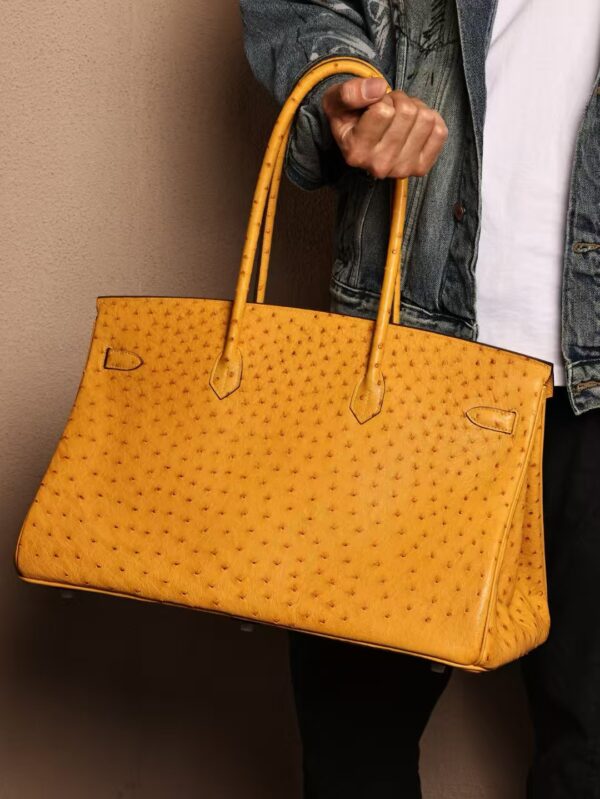 GPC Mode Birkin 45CM KK Ostrich Leather 9D Amber PHW