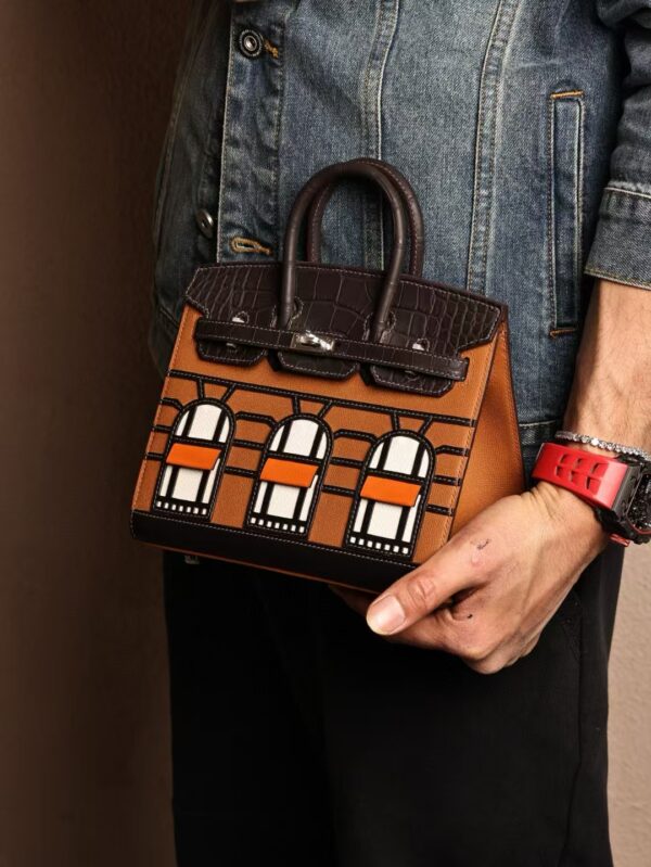 GPC Mode Birkin Foubourg 20CM Matte Crocodile / 37 Gold Calf Leather PHW