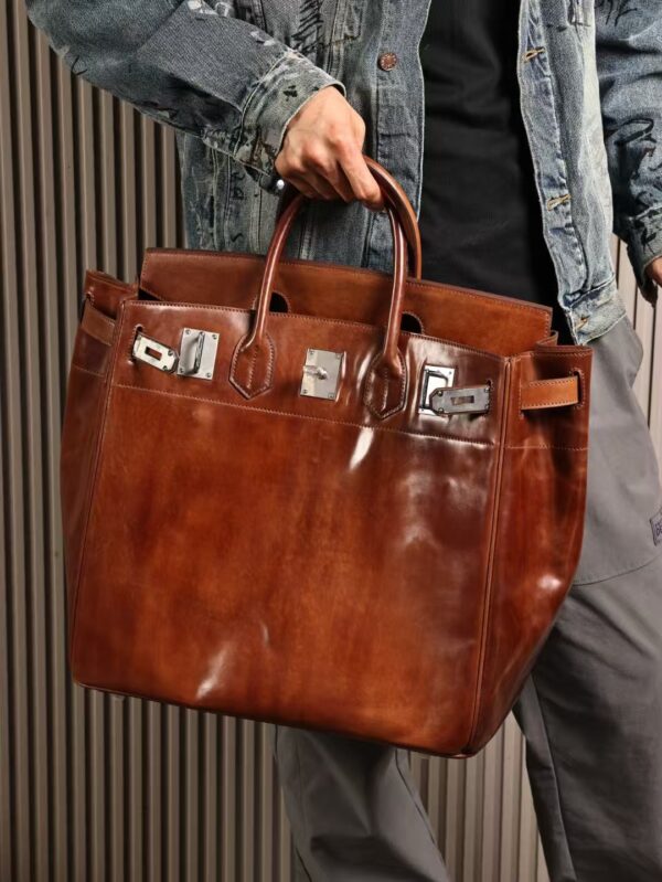 GPC Mode Birkin Hac 40CM Men’s Bag Cordova Leather CK28 Caramel PHW
