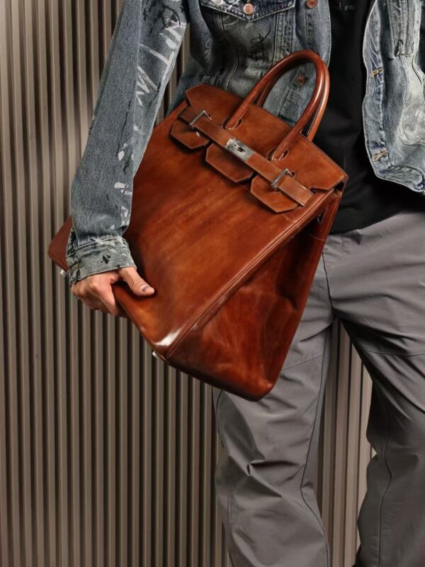 GPC Mode Birkin Hac 40CM Men’s Bag Cordova Leather CK28 Caramel PHW