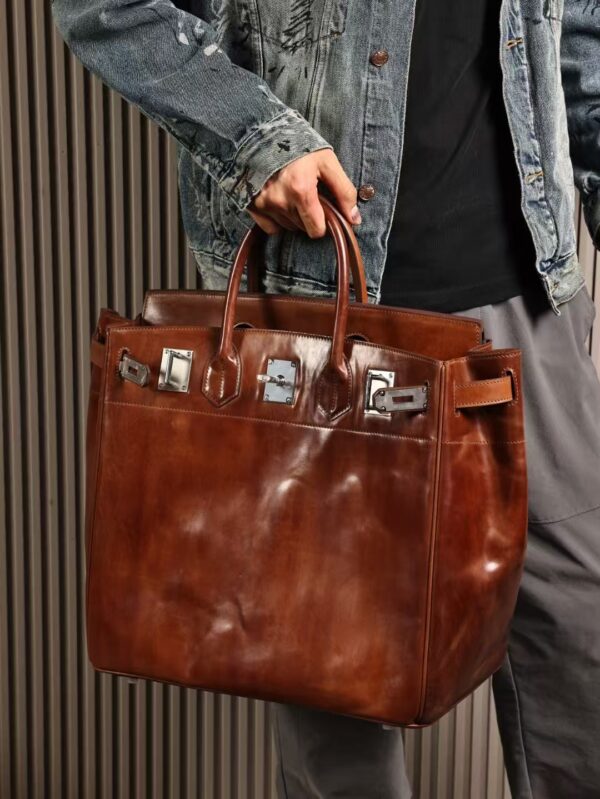 GPC Mode Birkin Hac 40CM Men’s Bag Cordova Leather CK28 Caramel PHW
