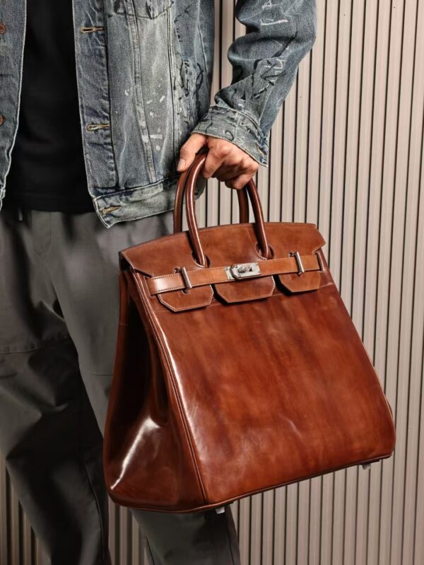 GPC Mode Birkin Hac 40CM Men’s Bag Cordova Leather CK28 Caramel PHW