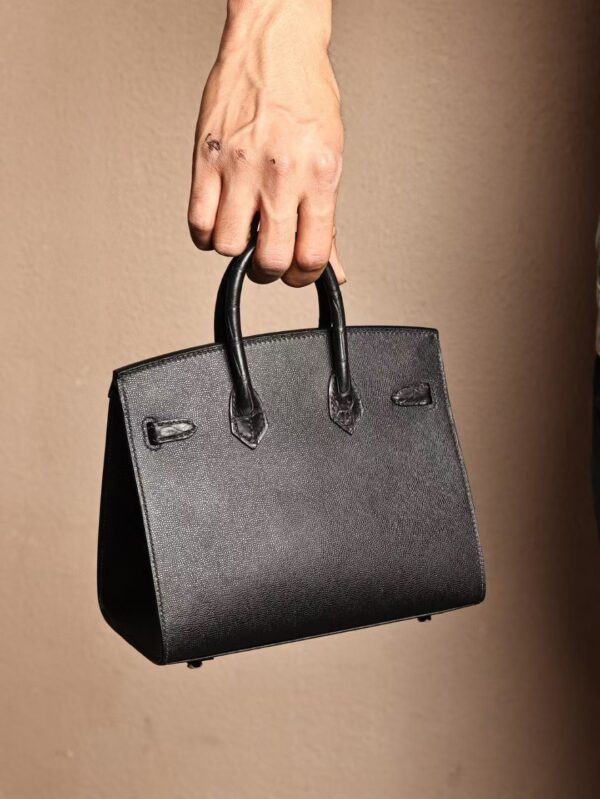GPC Mode Birkin House 20CM 89 Noir Matte Crocodile / Calf Leather Black Hardware