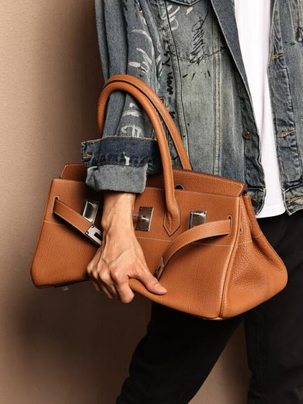GPC Mode Birkin Shoulder HAC 42CM CC37 Gold Fjord Leather PHW