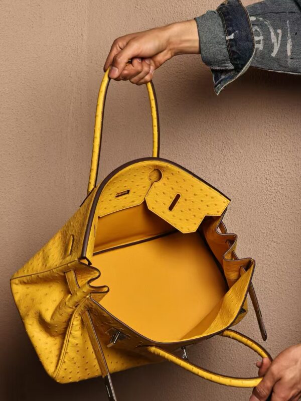GPC Mode Birkin Shoulder HAC 42CM KK Ostrich Leather M9 Mimosa PHW