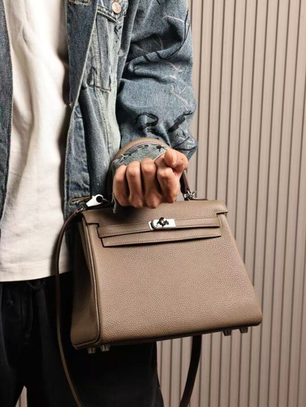 GPC Mode CK18 Etoupe Togo Leather Kelly 25CM PHW