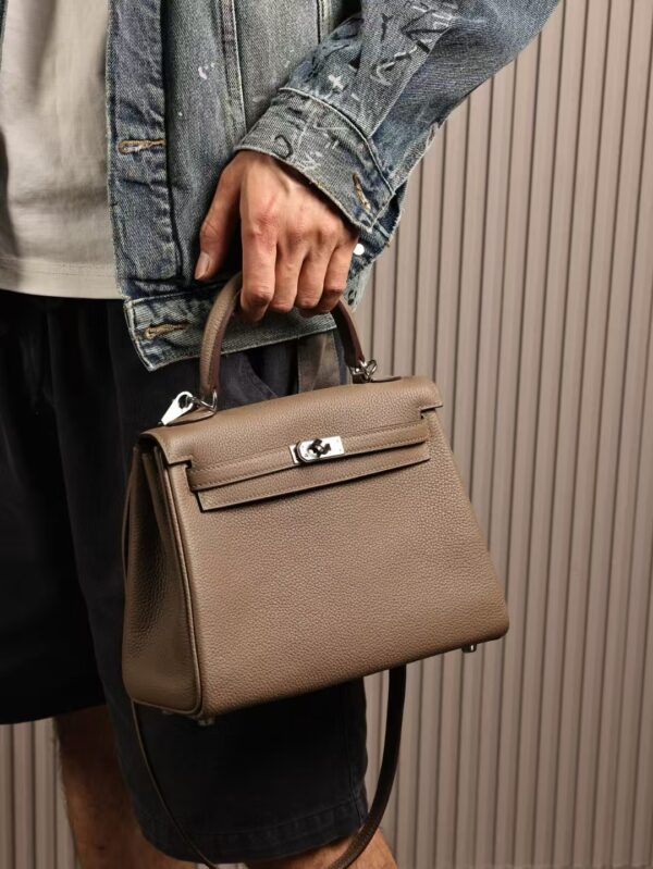 GPC Mode CK18 Etoupe Togo Leather Kelly 25CM PHW