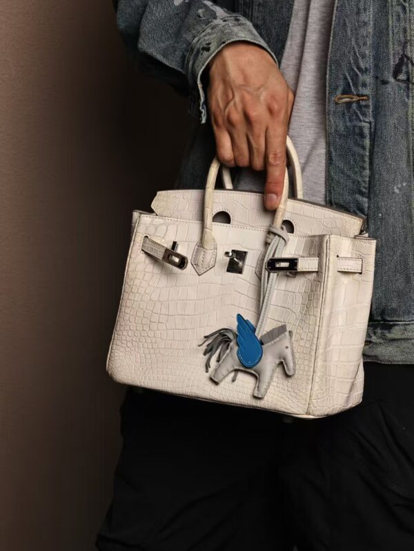 GPC Mode Hermes Himalaya Matte Crocodile Birkin 25CM PHW