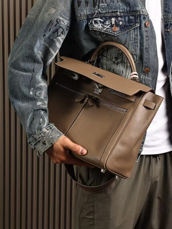 GPC Mode Hermes Kelly Lakis 35CM Swift Leather CK18 Etoupe PHW Hardware