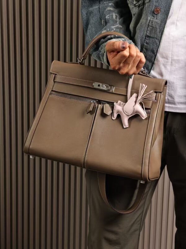 GPC Mode Hermes Kelly Lakis 35CM Swift Leather CK18 Etoupe PHW Hardware
