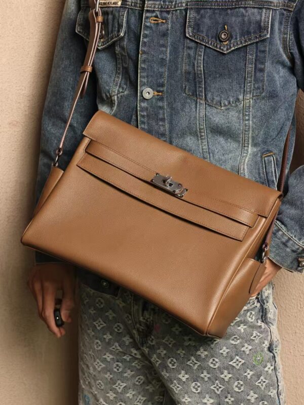 GPC Mode Kelly Messenger GM Bag D0 Beige De Weimer Evercolor PHW