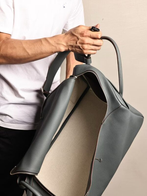 GPC Mode Lindy 45CM Men’s Shoulder Bag TC Leather Y7 Blue Orage PHW