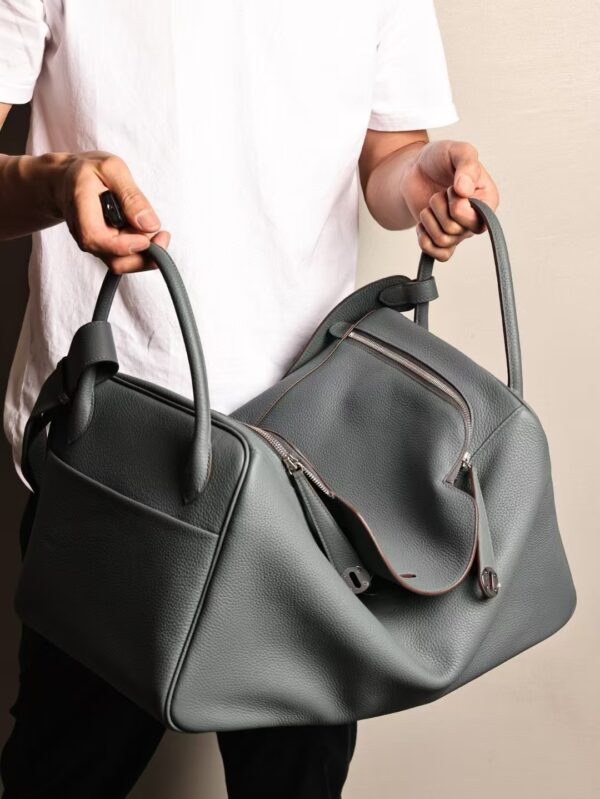 GPC Mode Lindy 45CM Men’s Shoulder Bag TC Leather Y7 Blue Orage PHW