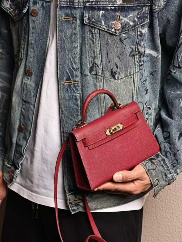 GPC Mode Mini Kelly 19CM Epsom Leather B5 Ruby GHW