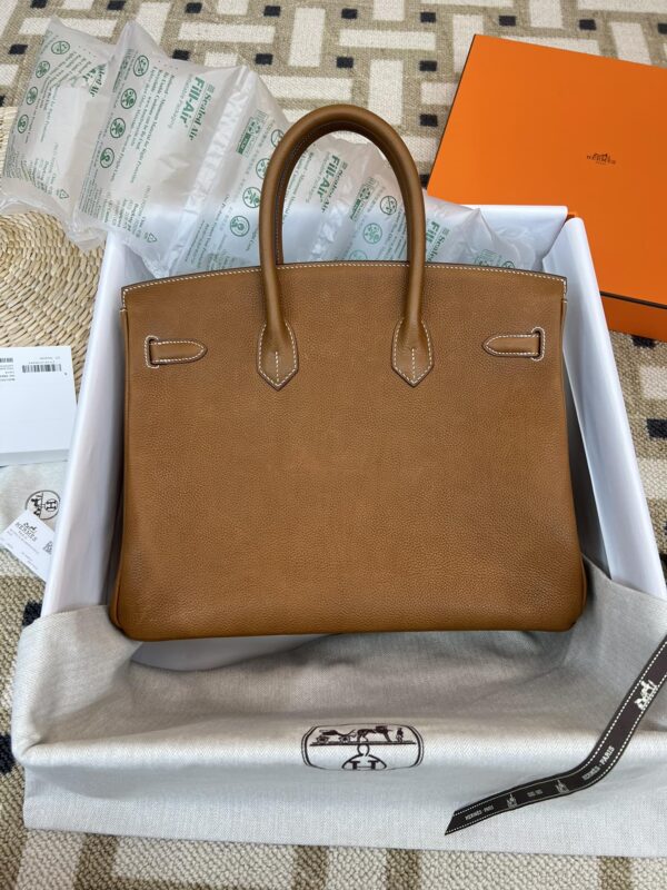 GPC Mode Birkin 35CM 34 Fauve Barenia Faubourg Leather Women’s Tote Bag GHW