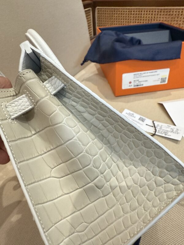 GPC Mode Birkin Foubourg 20CM 8L Beton Matte Crocodile / Calf Leather PHW Full Handmade