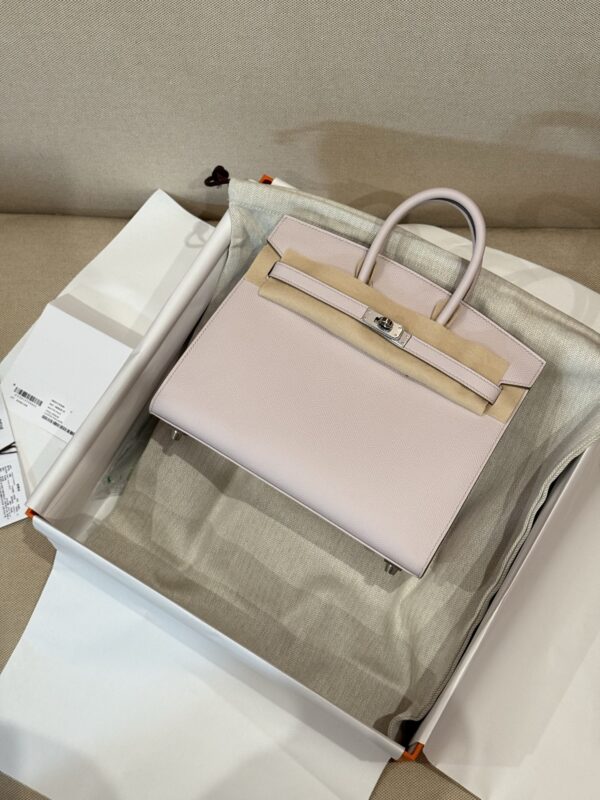 GPC Mode Birkin Sellier 25CM Epsom Leather 09 Mauve Pale PHW