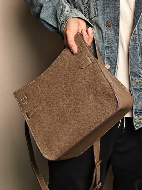 GPC Mode Jypsiere 31CM Men’s Shoulder Bag USA Washington TC Leather CK18 Etoupe PHW