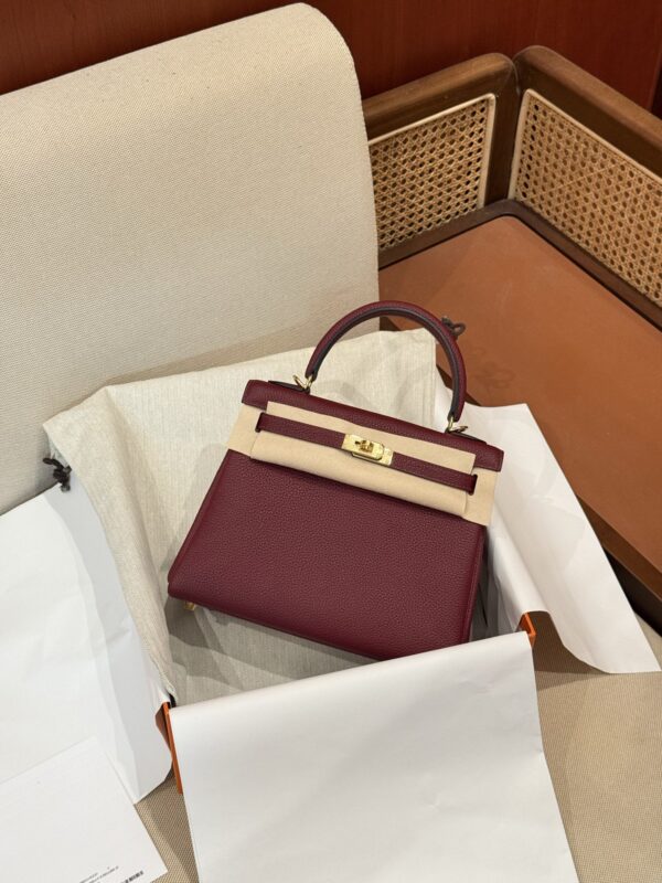 GPC Mode Kelly 25CM CC57 Bordeaux Togo Leather GHW