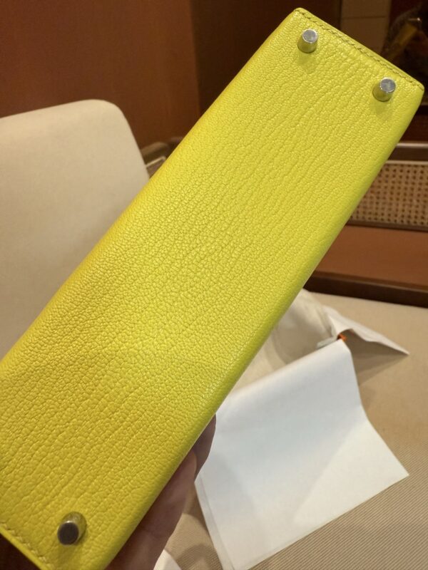 GPC Mode Mini Kelly 19CM Women’s Clutch Bag Chevre Leather 9R Lime PHW