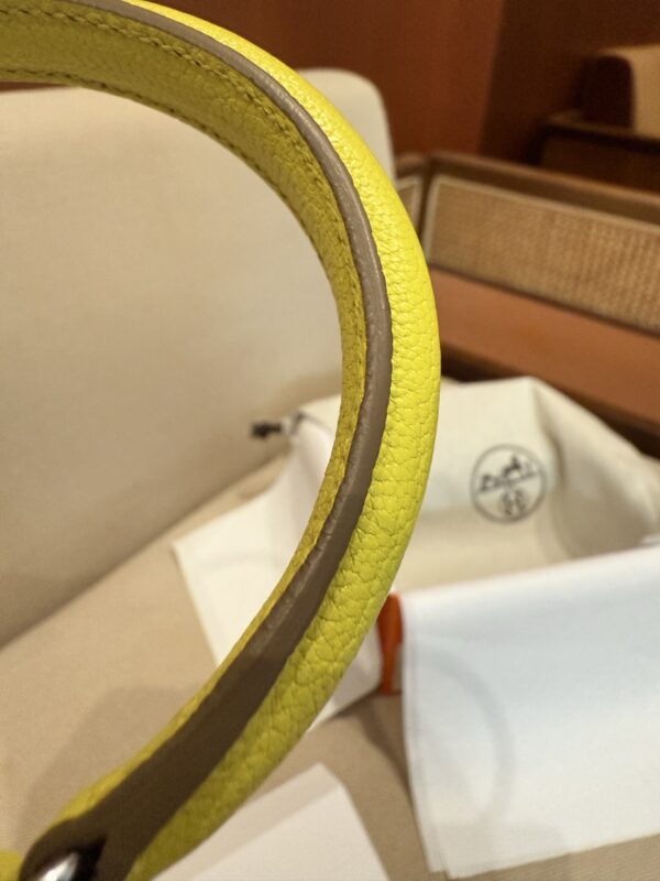 GPC Mode Mini Kelly 19CM Women’s Clutch Bag Chevre Leather 9R Lime PHW