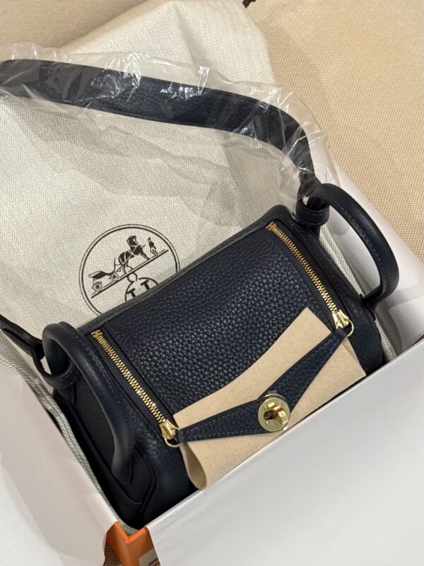 GPC Mode Mini Lindy Women’s Shoulder Bag Clememce Leather 2Z Blue Nuit GHW