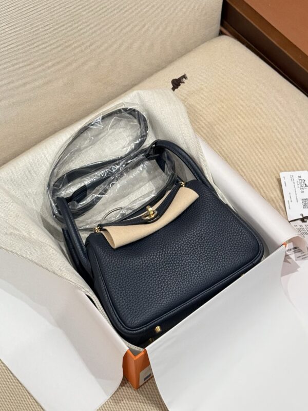 GPC Mode Mini Lindy Women’s Shoulder Bag Clememce Leather 2Z Blue Nuit GHW