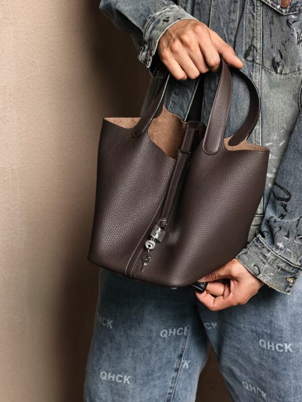 GPC Mode Picotin 22CM TC Leather CK46 Ebene PHW UK London