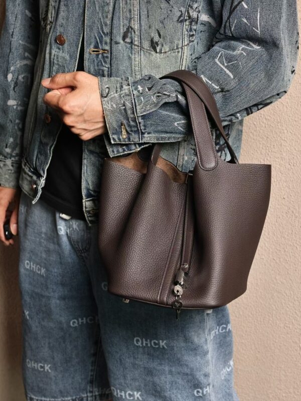 GPC Mode Picotin 22CM TC Leather CK46 Ebene PHW UK London