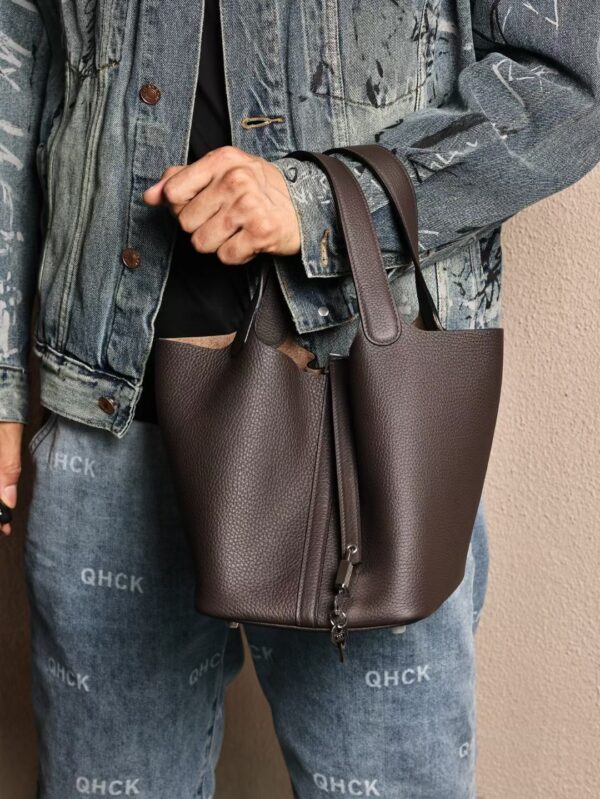GPC Mode Picotin 22CM TC Leather CK46 Ebene PHW UK London