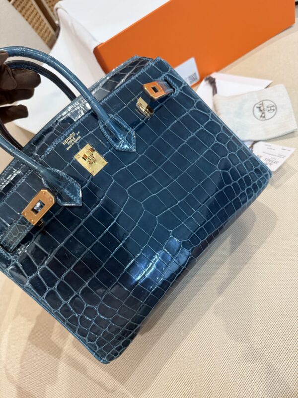 GPC Mode Shiny Niloticus Crocodile Birkin 25CM 1P Colvert GHW