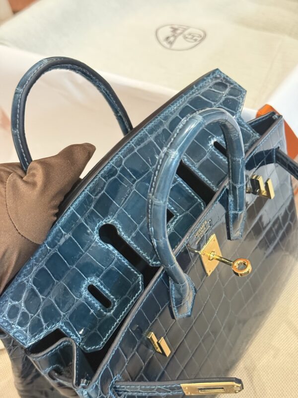 GPC Mode Shiny Niloticus Crocodile Birkin 25CM 1P Colvert GHW